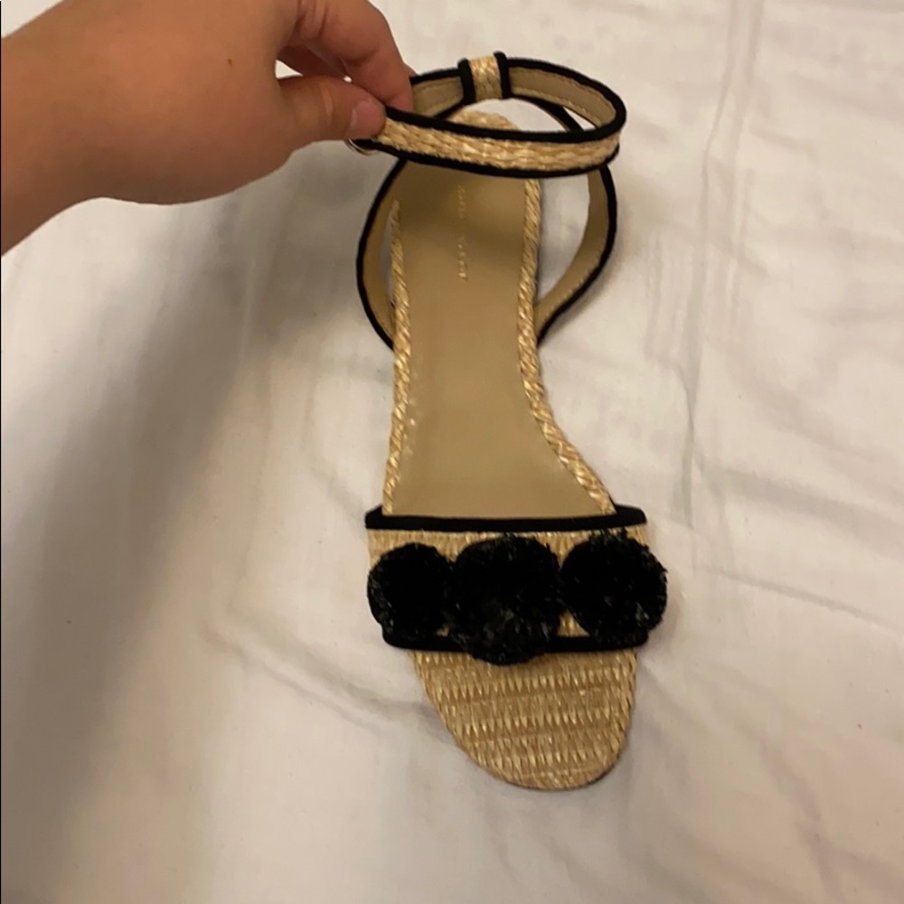 Ann Taylor Pom Pom sandals